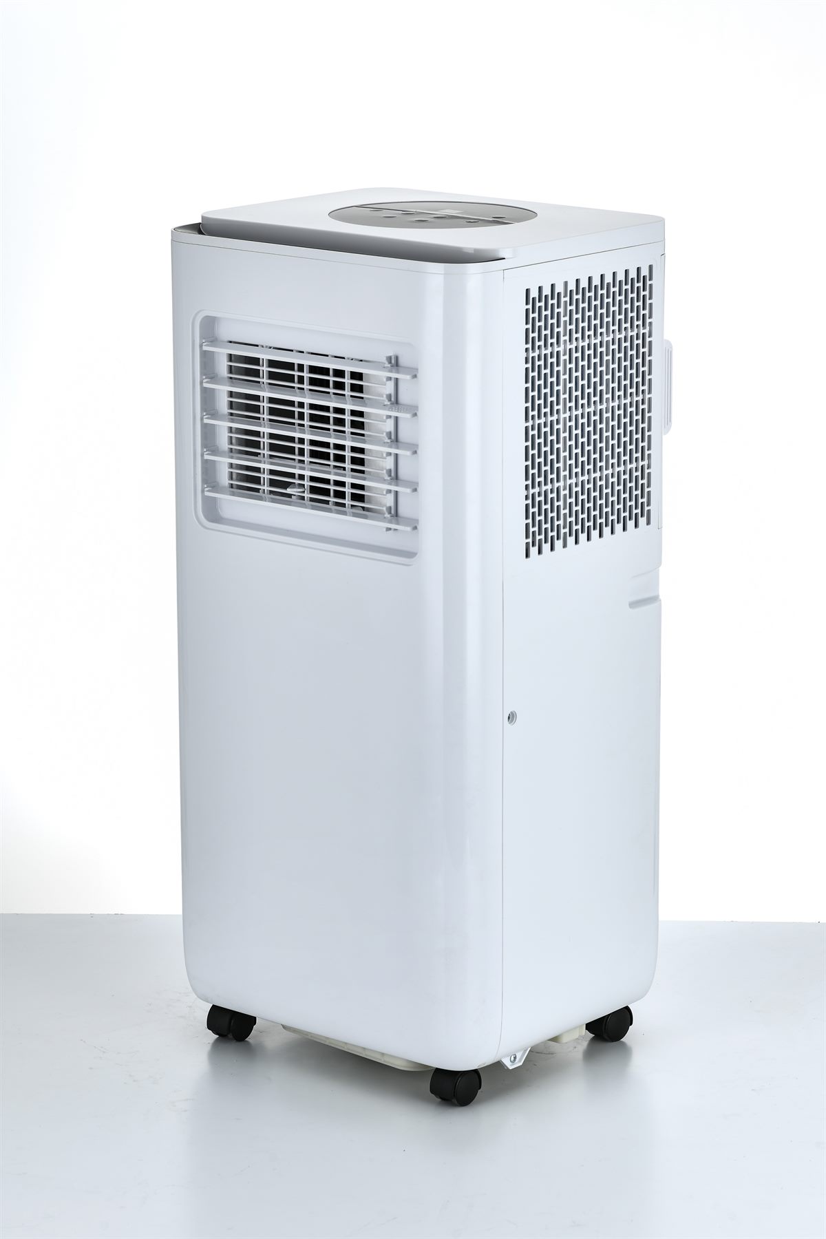 Side view of a FUDA portable air conditioner